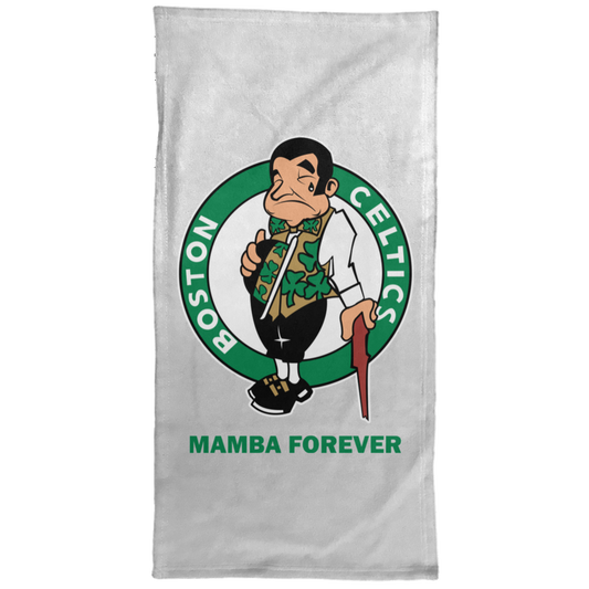 ArtichokeUSA Custom Design. RIP Kobe. Mamba Forever. Celtics / Lakers Fan Art Tribute. Hand Towel - 15x30