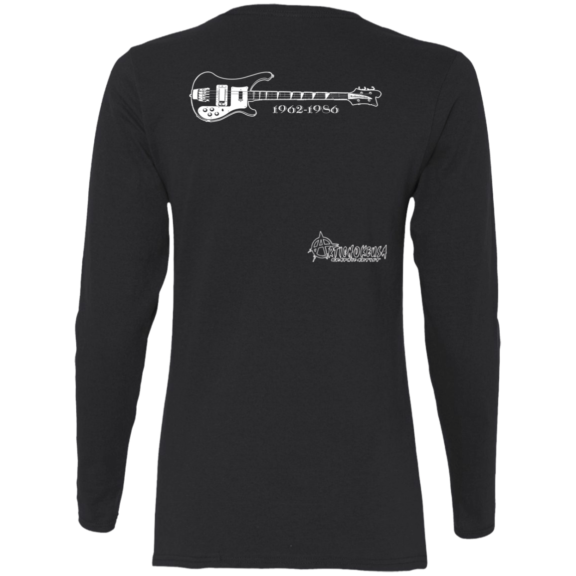 ArtichokeUSA Custom Design. Cliff Burton Tribute. Ladies' 100% Cotton Long Sleeve T-Shirt