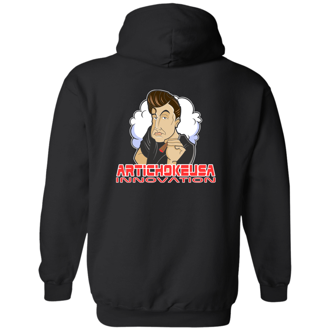 ArtichokeUSA Custom Design. Innovation. Elon Musk Parody Fan Art. Zip Up Hooded Sweatshirt
