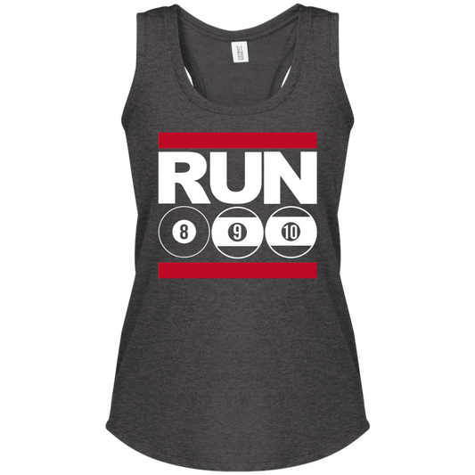 The GHOATS Custom Design. #29 run 8 9 10 ball. Ladies' Perfect Tri Racerback Tank