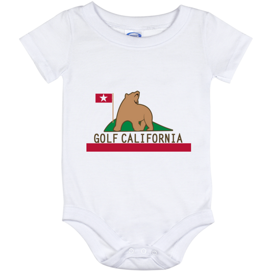 OPG Custom Design #14. Golf California. California State Flag. Baby Onesie 12 Month