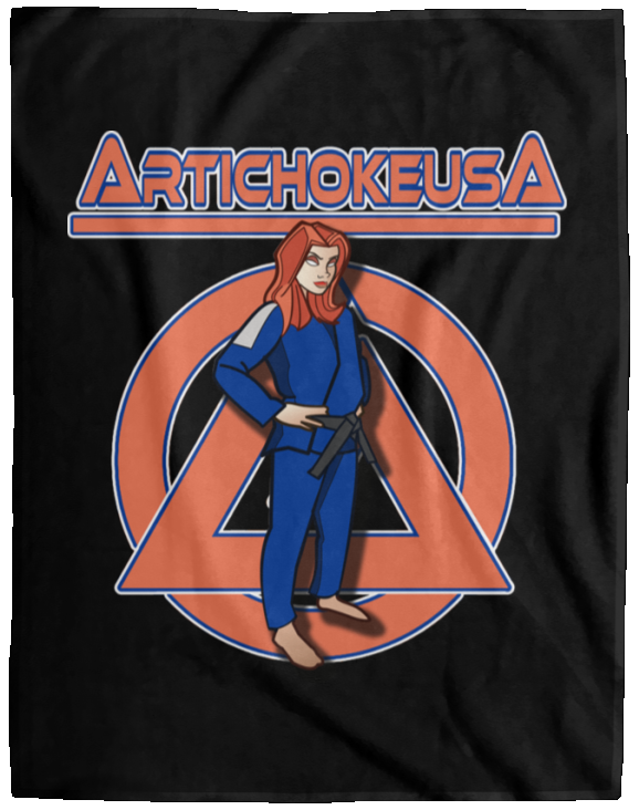 ArtichokeUSA Character and Font design. Let's Create Your Own Team Design Today. Amber. Fleece Blanket - 60x80