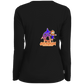 ArtichokeUSA Character and Font Design. Let’s Create Your Own Design Today. Blue Girl. Ladies' Moisture-Wicking Long Sleeve V-Neck Tee