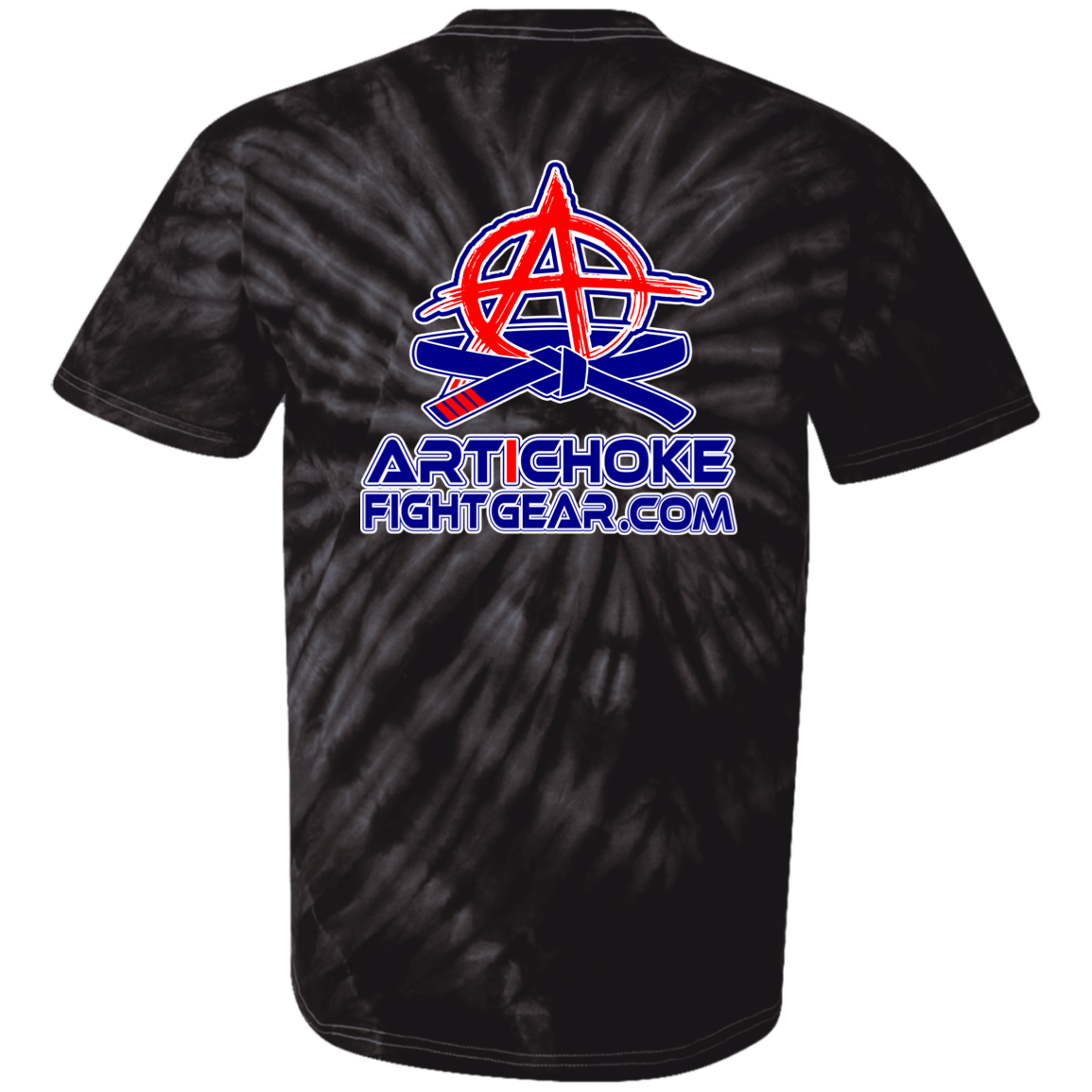 Artichoke Fight Gear Custom Design #4. MLB style BJJ. Youth Tie Dye T-Shirt