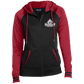Embroidered Ladies' Moisture Wick Full-Zip Hooded Jacket