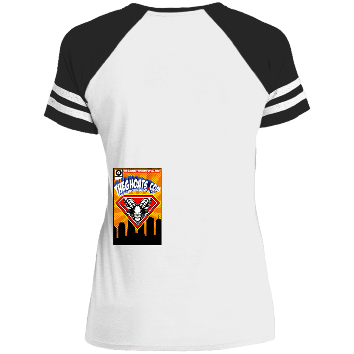 The GHOATS Custom Design. #38 Super 3. APA League. Ladies' Game V-Neck T-Shirt