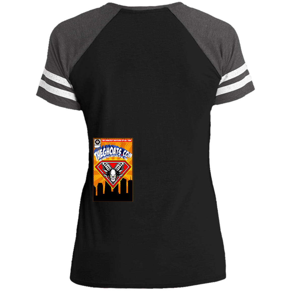 The GHOATS Custom Design. #38 Super 3. APA League. Ladies' Game V-Neck T-Shirt