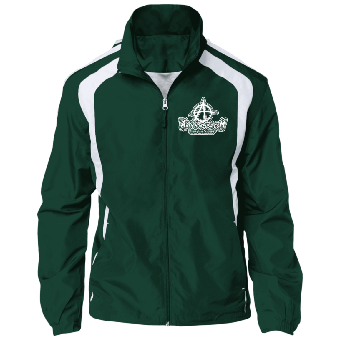 Embroidered Jersey-Lined Jacket