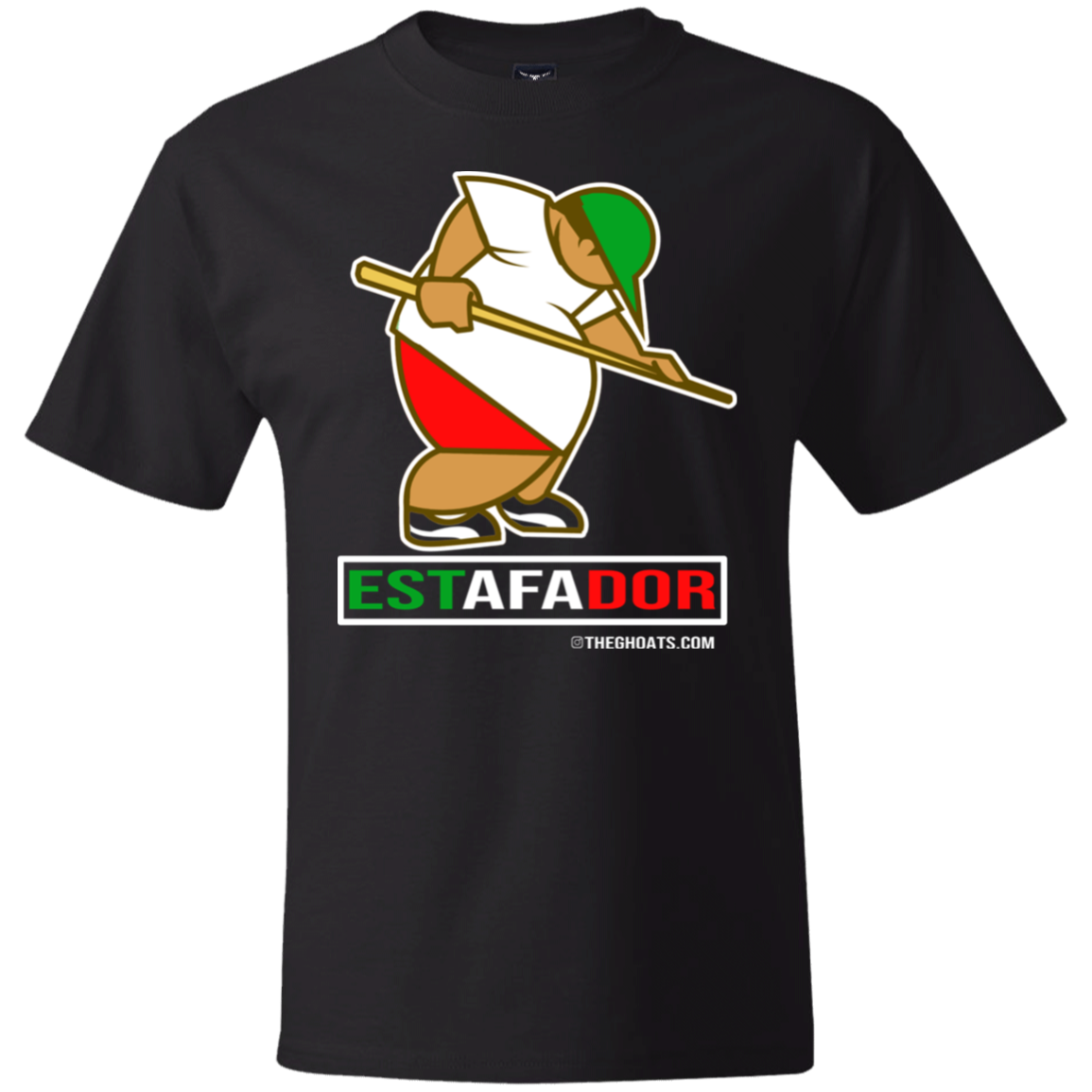 The GHOATS Custom Design. #30 Estafador. (Spanish translation for Male Hustler). Heavy Cotton T-Shirt