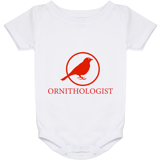 OPG Custom Design #24. Ornithologist. A person who studies or is an expert on birds. Baby Onesie 24 Month