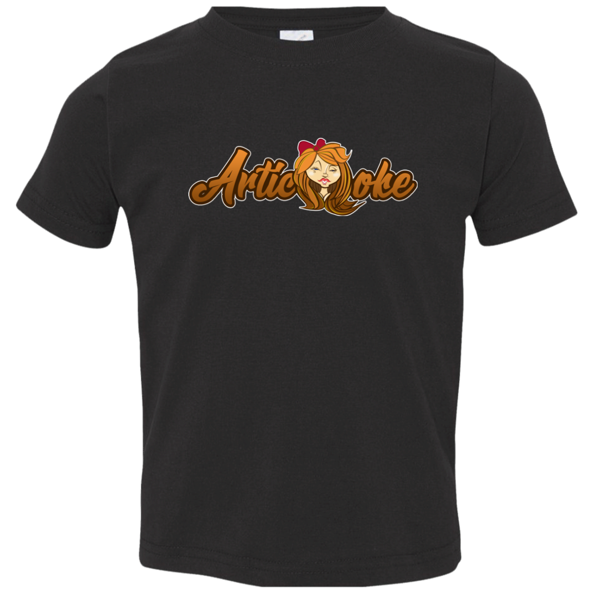 ZZ#21 Characters and Fonts. Aubrey. A show case of my characters and font styles. Toddler Jersey T-Shirt
