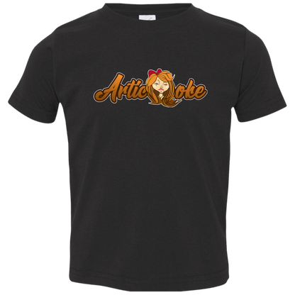 ZZ#21 Characters and Fonts. Aubrey. A show case of my characters and font styles. Toddler Jersey T-Shirt