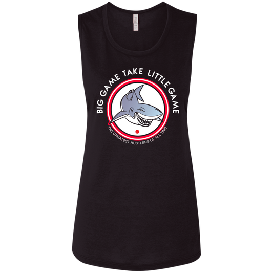 The GHOATS Custom Design. #25 Big Game Take Little Game. Ladies' Flowy Muscle Tank