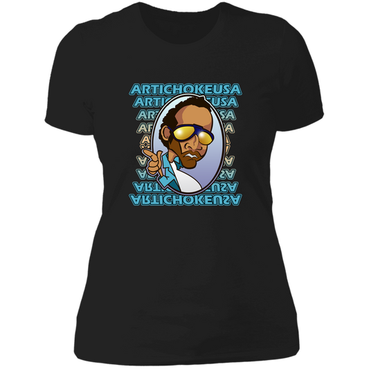 ArtichokeUSA Character and Font design. Let's Create Your Own Team Design Today. My first client Charles. Ladies' Boyfriend T-Shirt