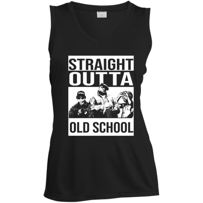 ArtichokeUSA Custom Design. Straight Outta Old School. The GOATs of Rap. Ladies' Sleeveless V-Neck