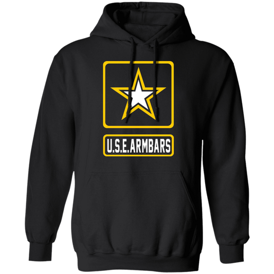 Artichoke Fight Gear Custom Design #8. USE ARMBARS. US Army Parody. Basic Hoodie
