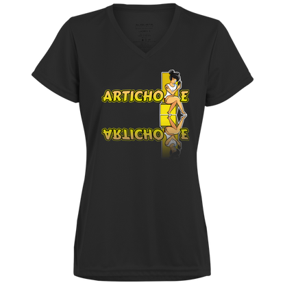 ArtichokeUSA Character and Font Design. Let’s Create Your Own Design Today. Betty. Ladies’ Moisture-Wicking V-Neck Tee