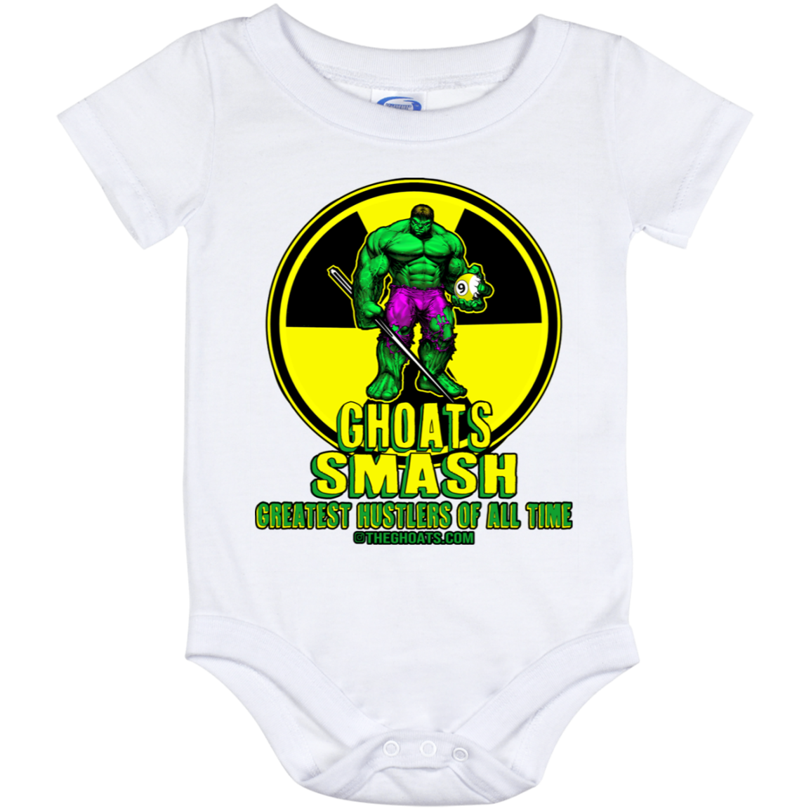 The GHOATS Custom Design. #13. GHOATS SMASH. aby Onesie 12 Month