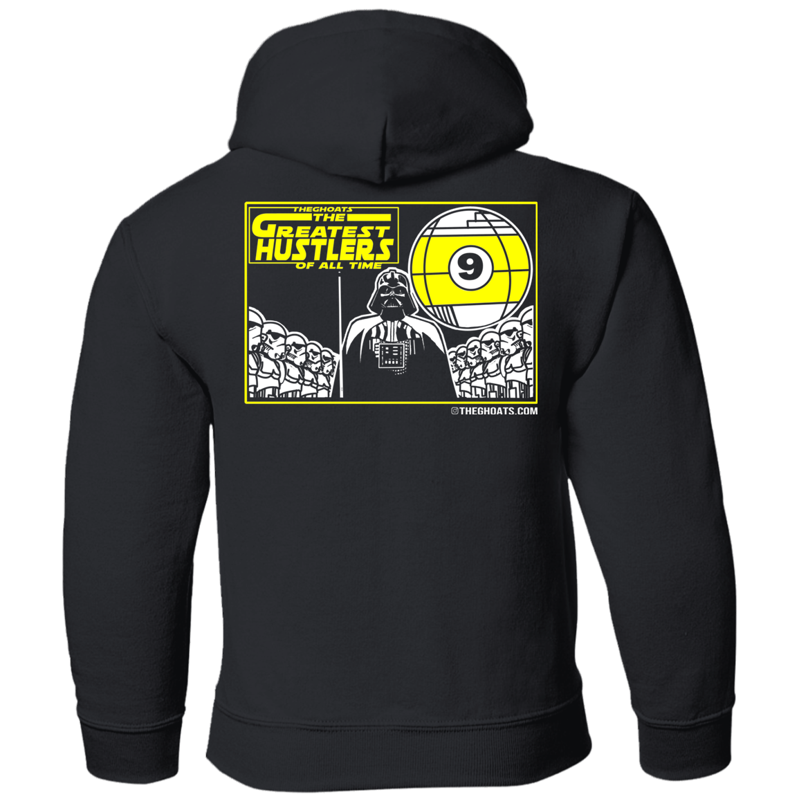 The GHOATS Custom Design. # 39 The Dark Side of Hustling. Youth Pullover Hoodie