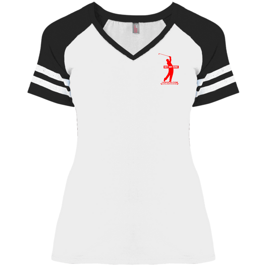 OPG Custom Design #16. Get My Nine.  Male Version. Ladies' Game V-Neck T-Shirt