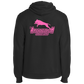 ArtichokeUSA Custom Design. Ruffing the Passer. Pitbull Edition. Female Version. Fleece Pullover Hoodie