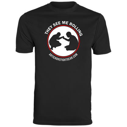 Artichoke Fight Gear Custom Design #16. They See Me Rolling. Youth Moisture-Wicking Tee