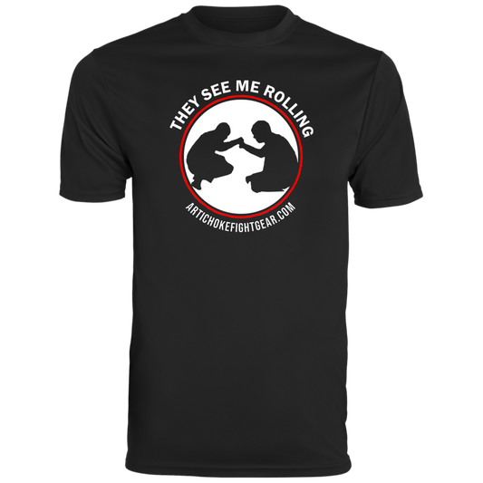 Artichoke Fight Gear Custom Design #16. They See Me Rolling. Youth Moisture-Wicking Tee