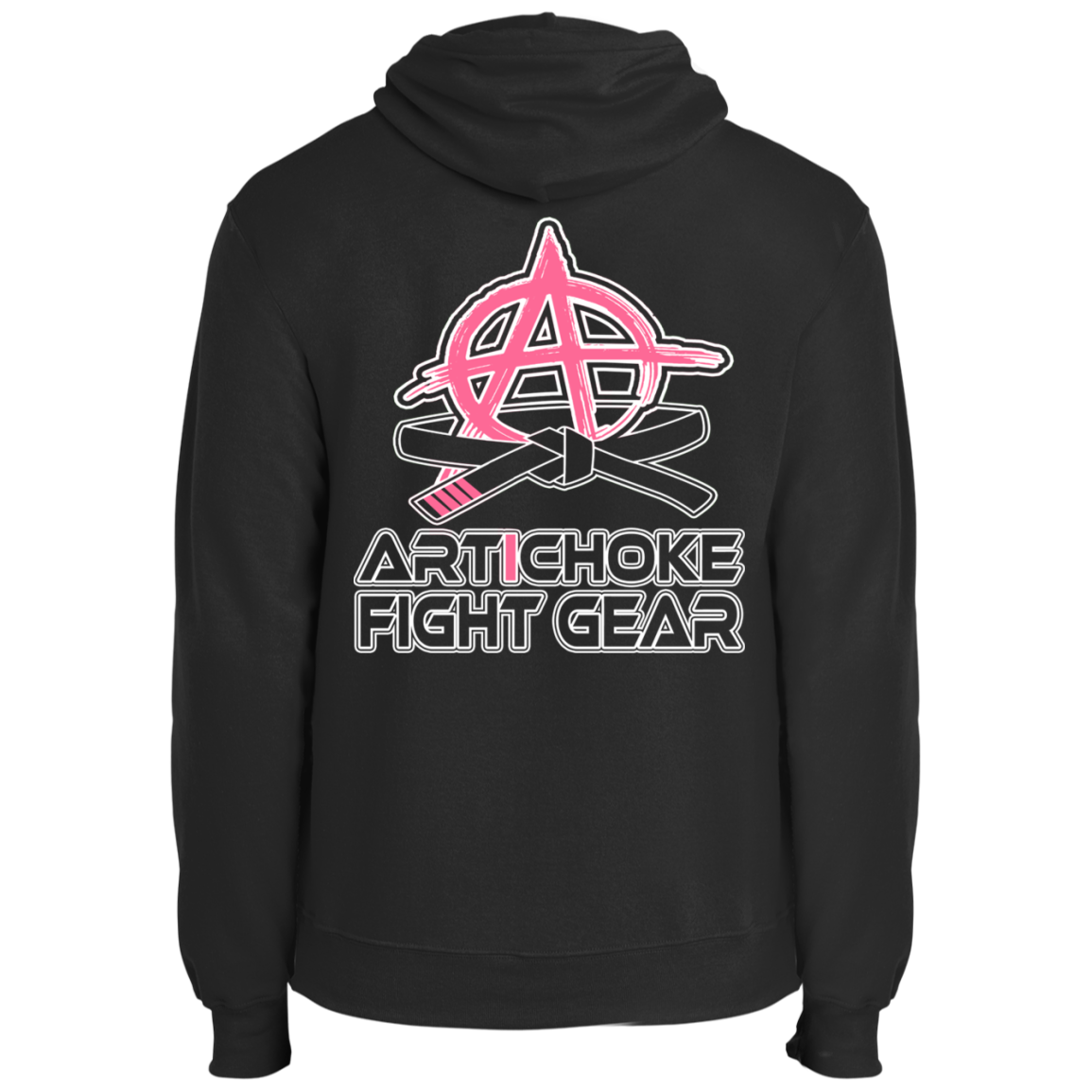 Artichoke Fight Gear Custom Design #13. Hello Fighter. Hello Kitty Parody Fan Art. MMA. Fleece Hoodie