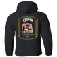 Artichoke Fight Gear Custom Design #15. Proper Quitter (Design on the back). Youth Pullover Hoodie
