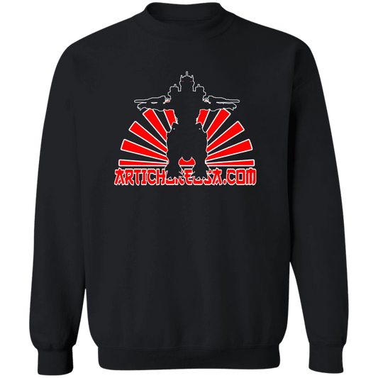 ArtichokeUSA Custom Design. Fan Art Mechagodzilla/Godzilla. Crewneck Pullover Sweatshirt