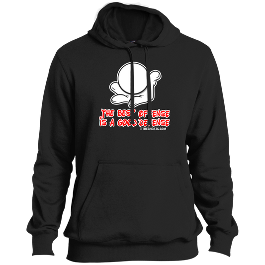 The GHOATS Custom Design. #5 The Best Offense is a Good Defense. Tall Pullover Hoodie