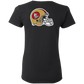 ArtichokeUSA Custom Design #50. 9ers Love. SF 49ers Fan Art. Let's Make Your Own Custom Team Shirt. Ladies' Basic 100% Cotton T-Shirt