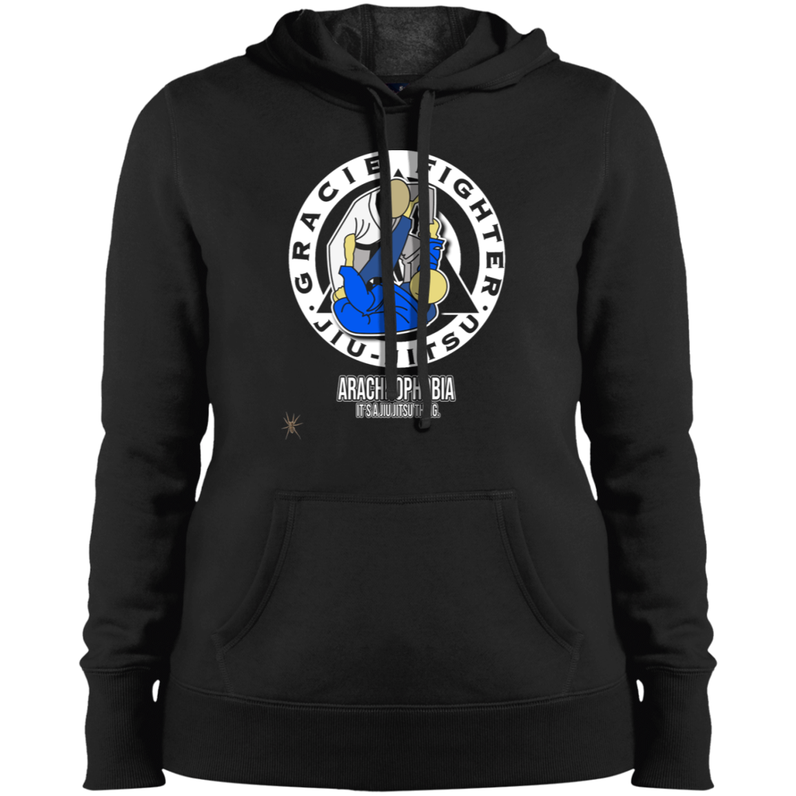 Artichoke Fight Gear Custom Design #1. Arachnophobia: Fear of Spiders. Spider Guard. It's a Jiu Jitsu Thing. Ladies' Pullover Hooded Sweatshirt