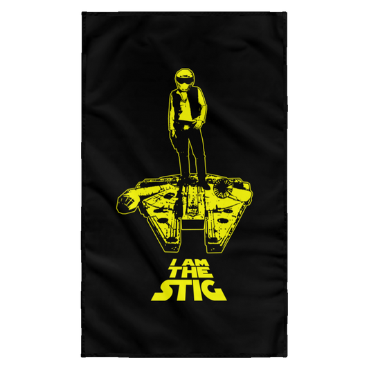 ArtichokeUSA Custom Design. I am the Stig. Han Solo / The Stig Fan Art. Wall Flag