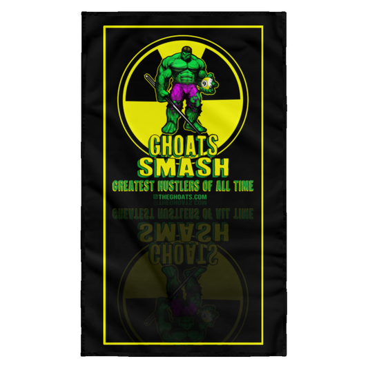 The GHOATS Custom Design. #13. GHOATS SMASH. Wall Flag