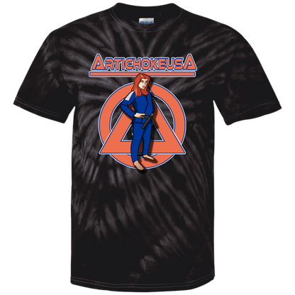ArtichokeUSA Character and Font design. Let's Create Your Own Team Design Today. Amber. Youth Tie Dye T-Shirt