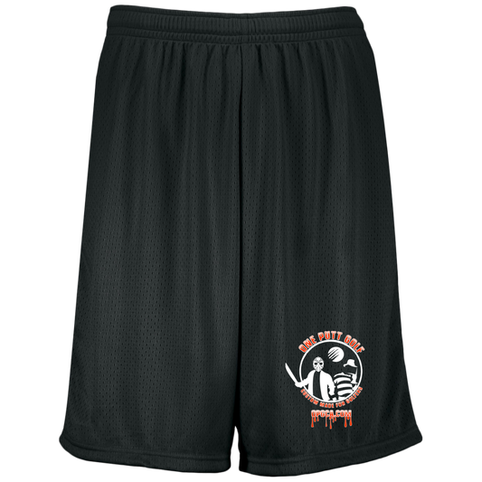 OPG Custom Design #23. Hack N Slice Golf. Freddy and Jason Fan Art. Moisture-Wicking 9 inch Inseam Mesh Shorts