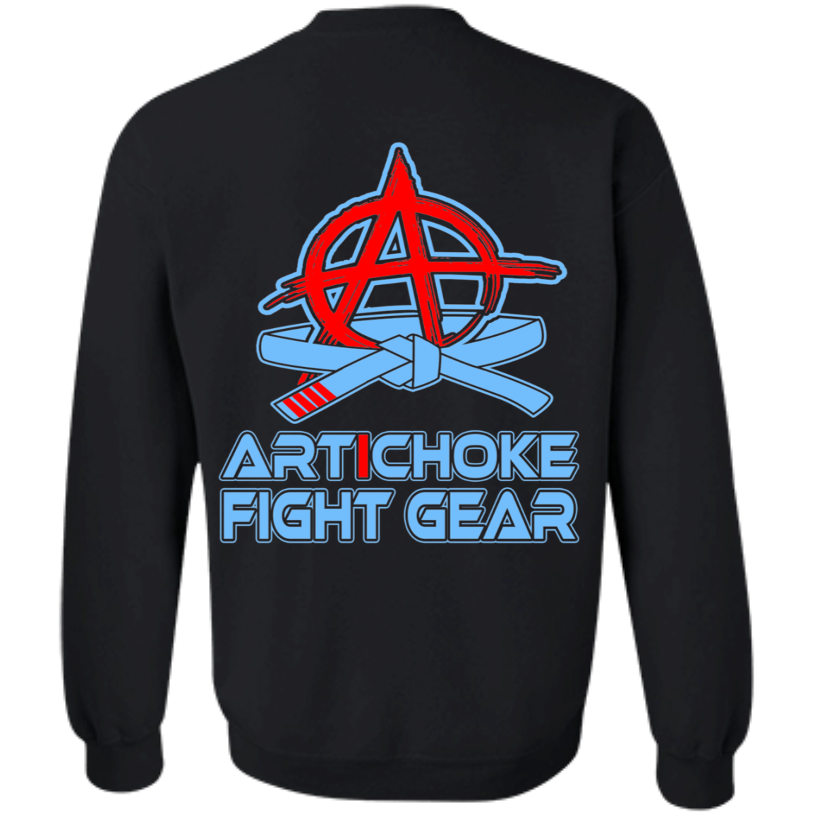 Artichoke Fight Gear Custom Design #4. Eat. Sleep. BJJ/Create Your Own Custom Design Repeat. BJJ. Crewneck Sweatshirt