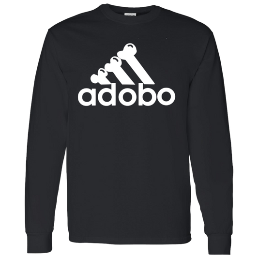 ArtichokeUSA Custom Design. Adobo. Adidas Parody. 100 % Cotton LS T-Shirt