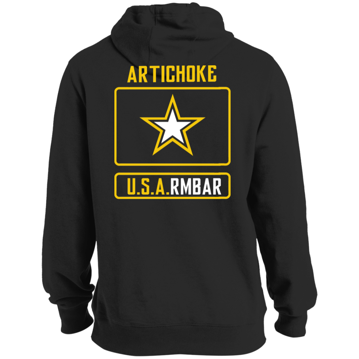 ArtichokeUSA Custom Design #54. Artichoke USArmbar. US Army Parody. Tall Pullover Hoodie