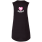 ArtichokeUSA Custom Design. Ruffing the Passer. Labrador Edition. Female Version. Ladies' Flowy Muscle Tank