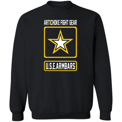 Artichoke Fight Gear Custom Design #2. USE ARMBARS. Crewneck Pullover Sweatshirt