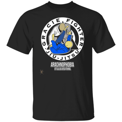Artichoke Fight Gear Custom Design #1. Arachnophobia: Fear of Spiders. Spider Guard. It's a Jiu Jitsu Thing. 100% Cotton T-Shirt