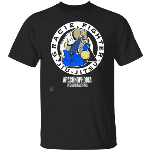 Artichoke Fight Gear Custom Design #1. Arachnophobia: Fear of Spiders. Spider Guard. It's a Jiu Jitsu Thing. 100% Cotton T-Shirt