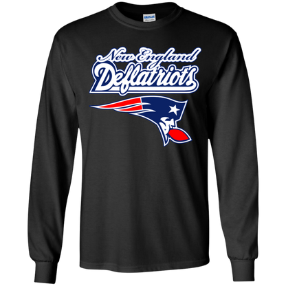 ArtichokeUSA Custom Design. New England Deflatriots. New England Patriots Parody. Youth LS T-Shirt