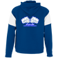OPG Custom Design #3. Blue Tees Blues Brothers Fan Art. Youth Athletic Colorblock Fleece Hoodie