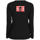ArtichokeUSA Custom Design.  Fan Art Godzilla/Mecha Godzilla. Ladies' Moisture-Wicking Long Sleeve V-Neck Tee