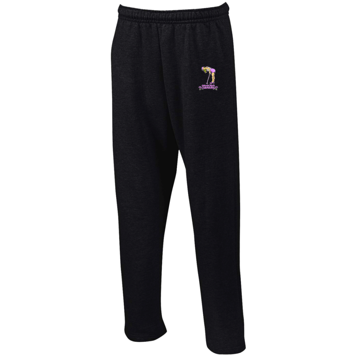 OPG Custom Design #13. Drive it. Chip it. One Putt Golf it. Open Bottom Sweatpants with Pockets