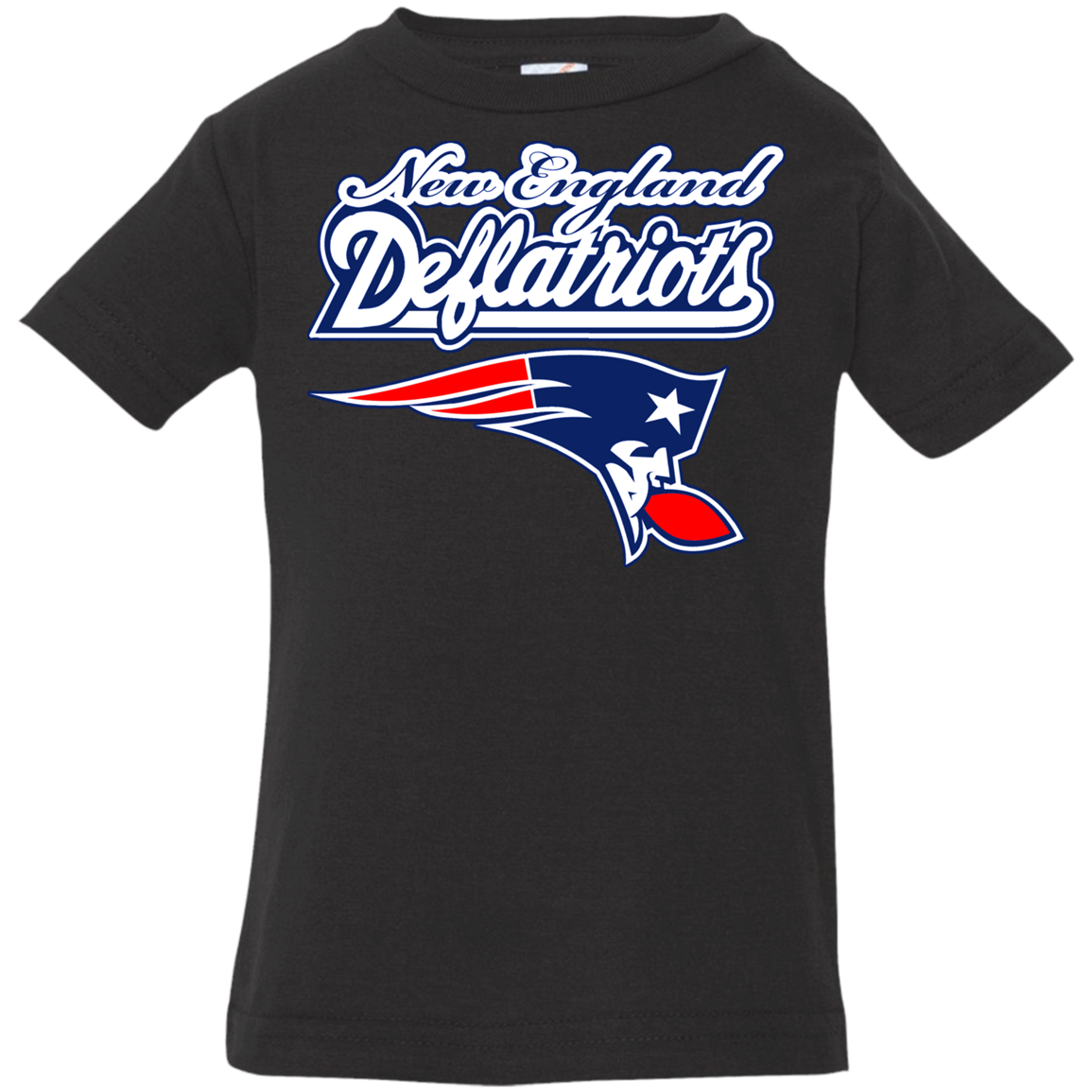 ArtichokeUSA Custom Design. New England Deflatriots. New England Patriots Parody. Infant Jersey T-Shirt