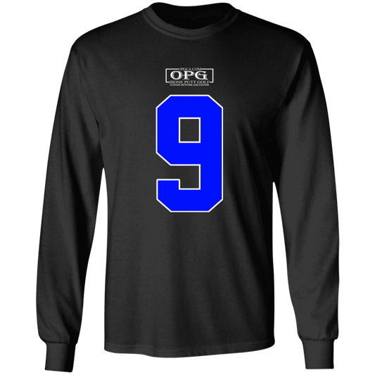 OPG Custom Design #17. Back 9. 100% US Cotton LS T-Shirt